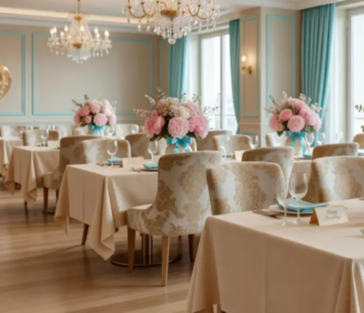 Table élégante dressée pour un événement privé chez BelCantoir